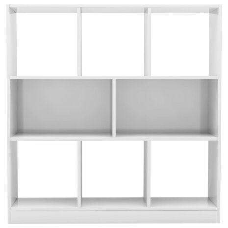 Boekenkast 97,5x29,5x100 cm spaanplaat hoogglans wit 8719883673387 4