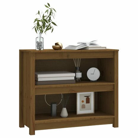 Boekenkast 80x35x68 cm massief grenenhout honingbruin 8720845556280 4