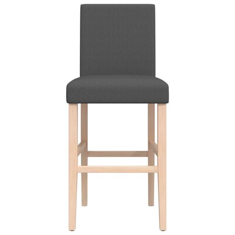 Barstoelen 2 st massief rubberhout en stof 8721012879348 5