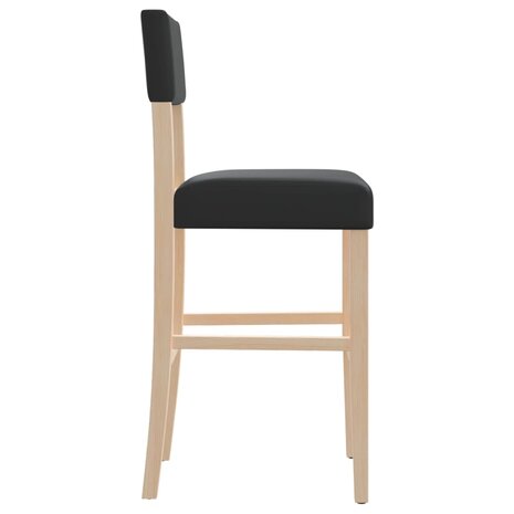 Barstoelen 2 st massief rubberhout en kunstleer 8721012879409 6