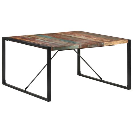 Eettafel 140x140x75 cm massief gerecycled hout 8720286104651 7