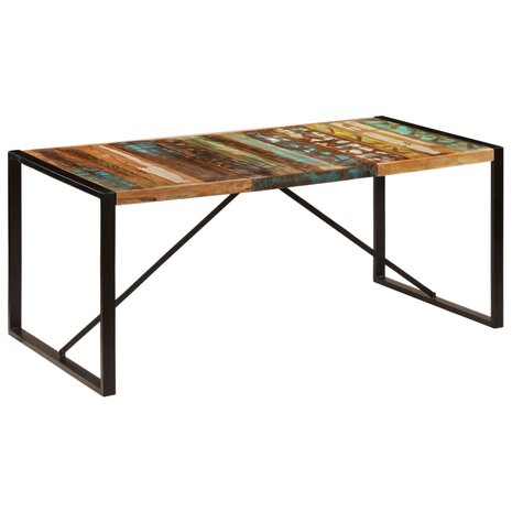 Eettafel 180x90x75 cm massief gerecycled hout 8719883551036 1