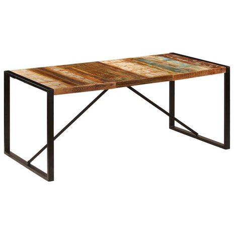 Eettafel 180x90x75 cm massief gerecycled hout 8719883551036 9