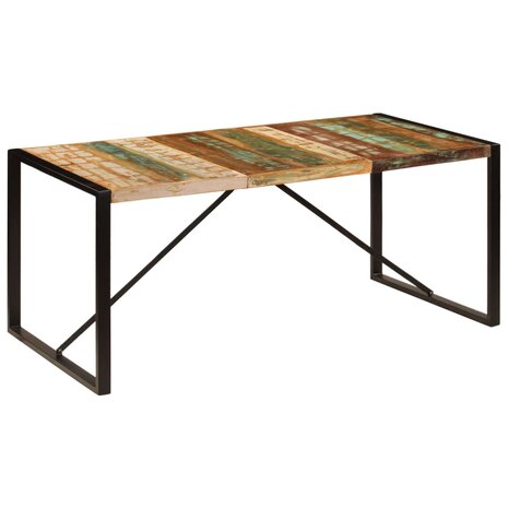 Eettafel 180x90x75 cm massief gerecycled hout 8719883551036 10