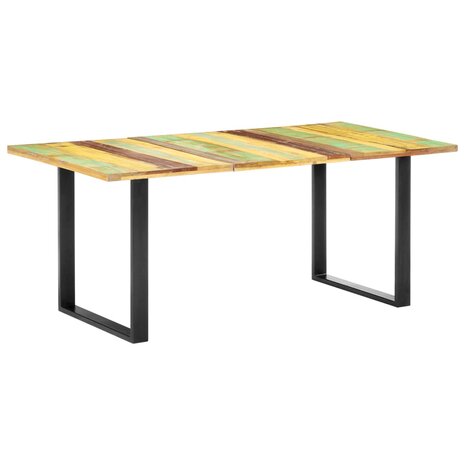 Eettafel 180x90x76 cm massief gerecycled hout 8719883811635 8