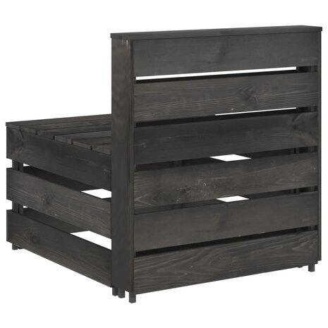 Tuinmiddenbank pallet geïmpregneerd grenenhout grijs 8720286326695 4