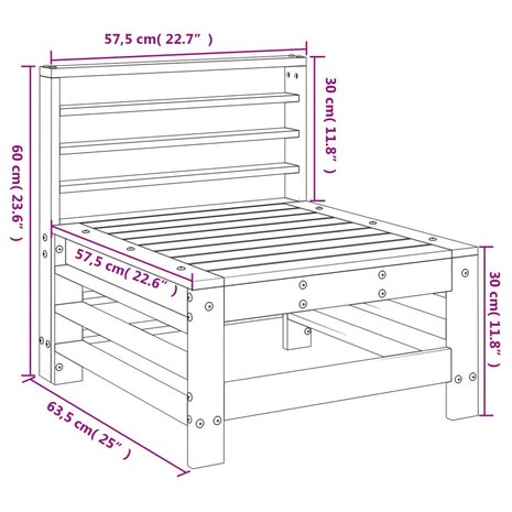 Tuinmiddenbank massief grenenhout 8720845807030 7