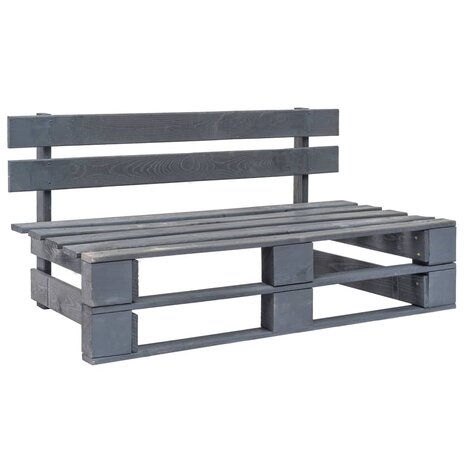 Tuinmiddenbank pallet geïmpregneerd grenenhout grijs 8720286308905 8