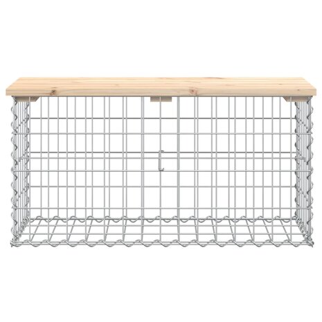 Tuinbank schanskorfontwerp 83x31,5x42 cm massief grenenhout 8720845446123 3