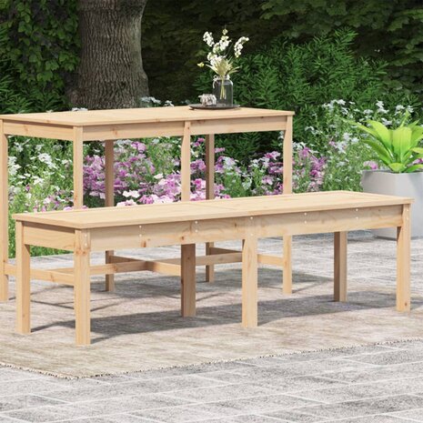 Tuinbank 2-zits 159,5x44x45 cm massief grenenhout 8720845691363 3