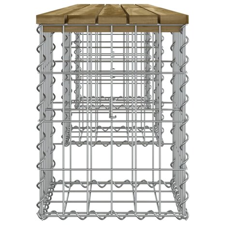 Tuinbank schanskorfontwerp 203x31x42 cm geïmpregneerd hout 8720845445997 4