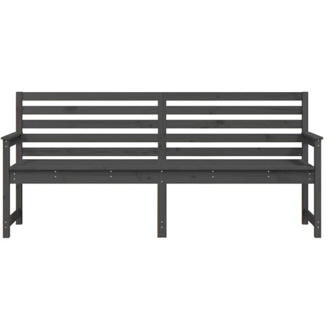 Tuinbank 203,5x48x91,5 cm massief grenenhout grijs 8720845691929 4