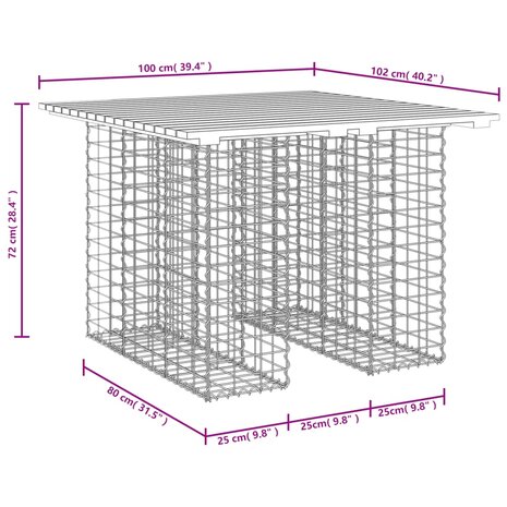 Tuinbank schanskorfontwerp 100x102x72 cm massief douglashout 8720845446376 8