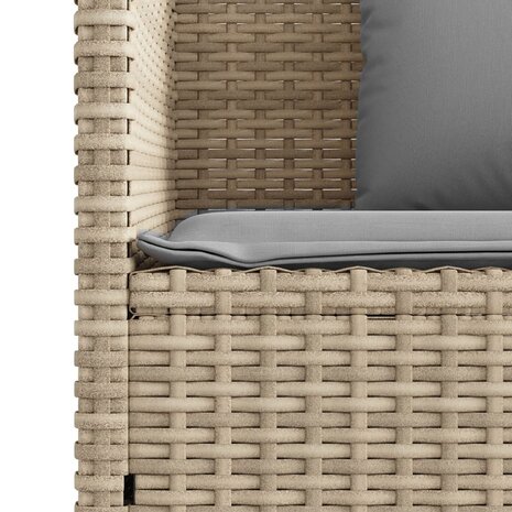 Tuinbank met kussens poly rattan beige 8721012309579 10