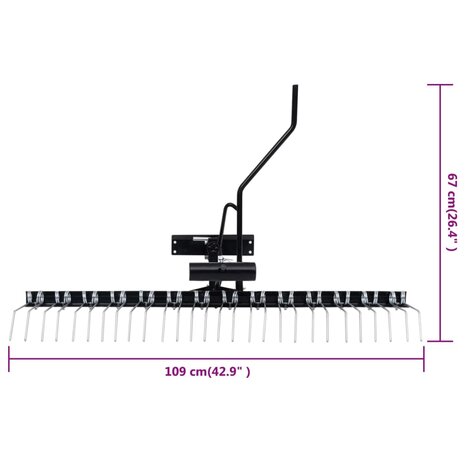 Verticuteerder voor zitmaaier 109 cm 8720845846985 8