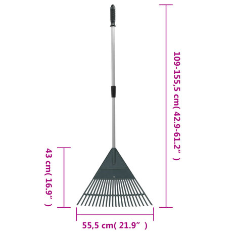 Bladhark 155,5 cm PP donkergroen 8720845951443 6