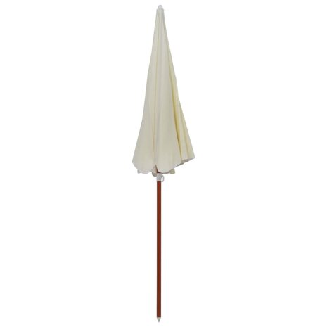 Parasol met stalen paal 240 cm zandkleurig 8719883758787 2