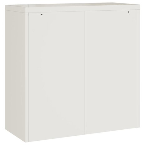 Archiefkast 90x40x90 cm staal wit 8720845889500 6