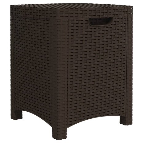 Tuinbox 39x39x46 cm PP rattan bruin 8720286831861 2