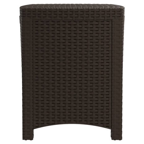 Tuinbox 39x39x46 cm PP rattan bruin 8720286831861 5