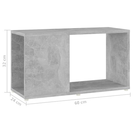 Tv-meubel 60x24x32 cm spaanplaat betongrijs 8720286650134 7