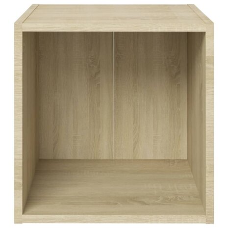 Tv-meubel 37x35x37 cm bewerkt hout sonoma eikenkleurig 8720286354155 3