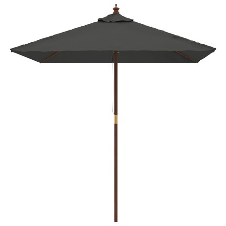 Parasol met houten paal 198x198x231 cm antracietkleurig 8720845760694 3