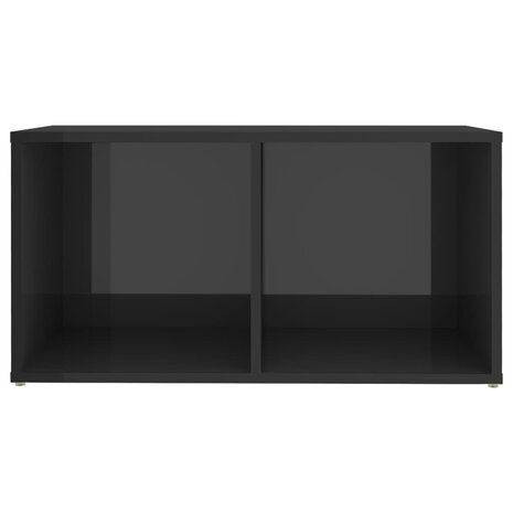 Tv-meubel 72x35x36,5 cm bewerkt hout hoogglans grijs 8720286354414 5