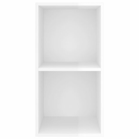 Tv-wandmeubel 37x37x72 cm bewerkt hout hoogglans wit 8720286353851 4