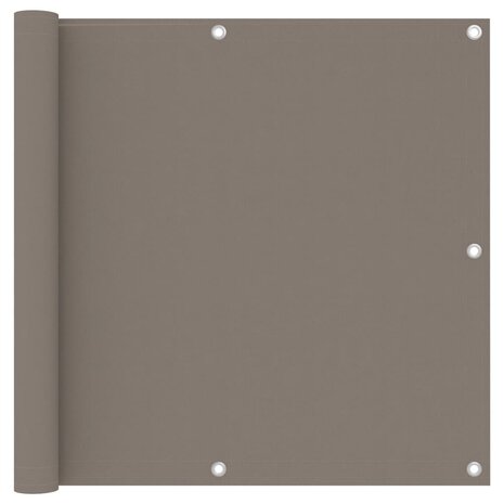 Balkonscherm 90x500 cm oxford stof taupe 8720286117910 1