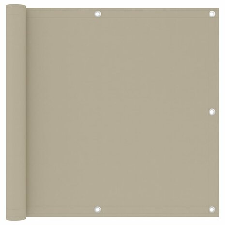 Balkonscherm 90x500 cm oxford stof beige 8720286117552 1