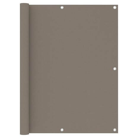 Balkonscherm 120x600 cm oxford stof taupe 8720286117965 1