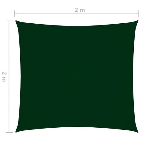 Zonnescherm vierkant 2x2 m oxford stof donkergroen 8720286122112 6