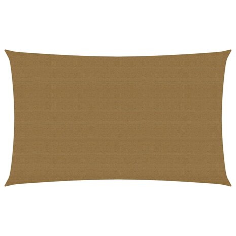 Zonnezeil 160 g/m² 3x6 m HDPE taupe 8720286099681 1