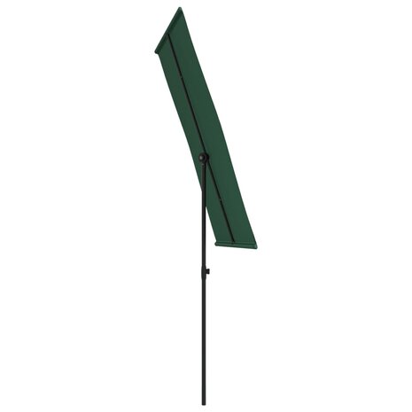 Parasol met aluminium paal 180x110 cm groen 8719883763361 5