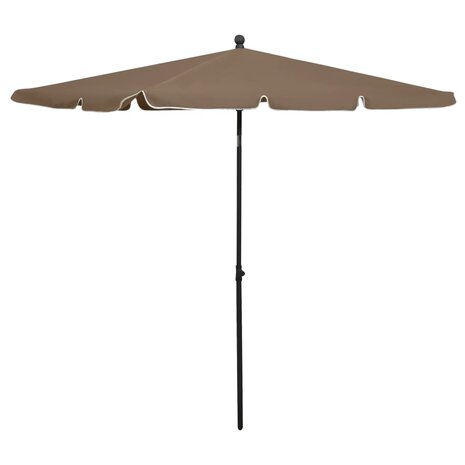 Parasol met paal 210x140 cm taupe 8720286205051 1