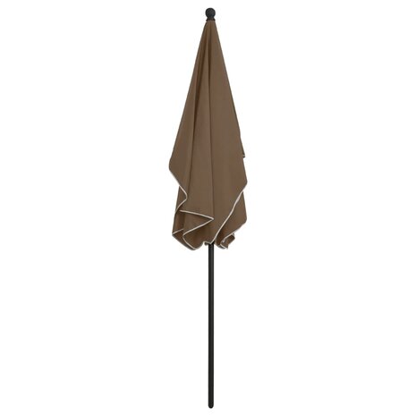 Parasol met paal 210x140 cm taupe 8720286205051 4