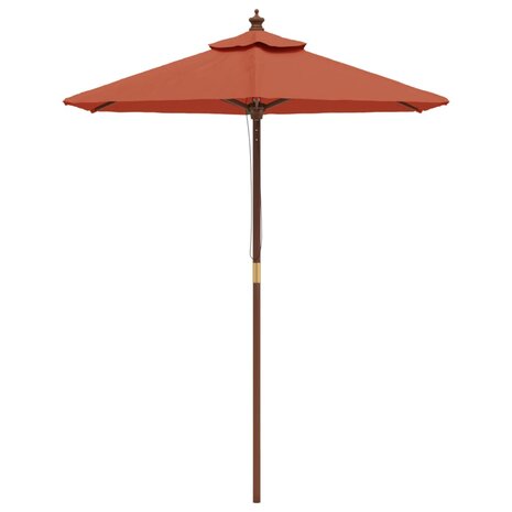 Parasol met houten paal 196x231 cm terracottakleurig 8720845760489 3