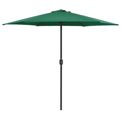 Parasol met aluminium paal 270x246 cm groen 8719883763521 1