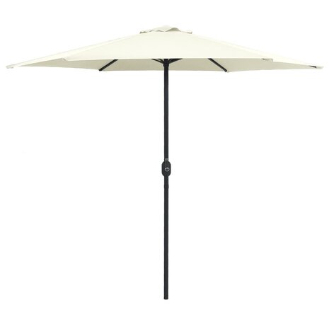 Parasol met aluminium paal 270x246 cm zandwit 8719883763538 1