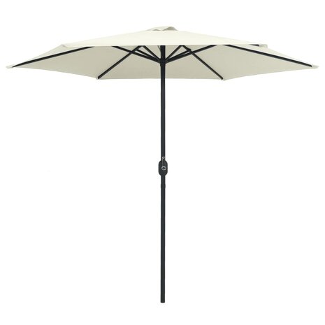 Parasol met aluminium paal 270x246 cm zandwit 8719883763538 2