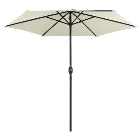 Parasol met aluminium paal 270x246 cm zandwit 8719883763538 3