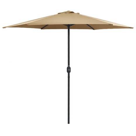 Parasol met aluminium paal 270x246 cm taupe 8719883763552 1