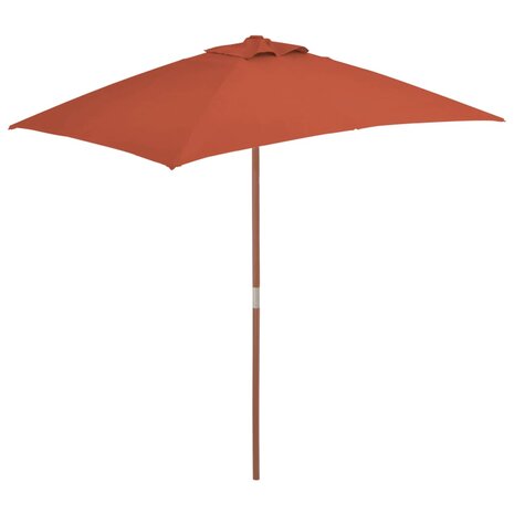 Parasol met houten paal 150x200 cm terracottakleurig 8718475697770 1