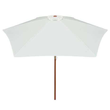 Parasol 270x270 cm houten paal crèmewit 8718475505501 3