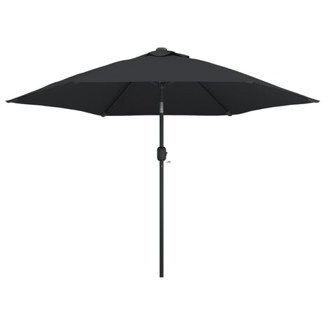 Parasol met metalen paal 300 cm zwart 8719883744537 2