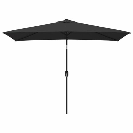 Parasol met metalen paal 300x200 cm zwart 8719883744551 2