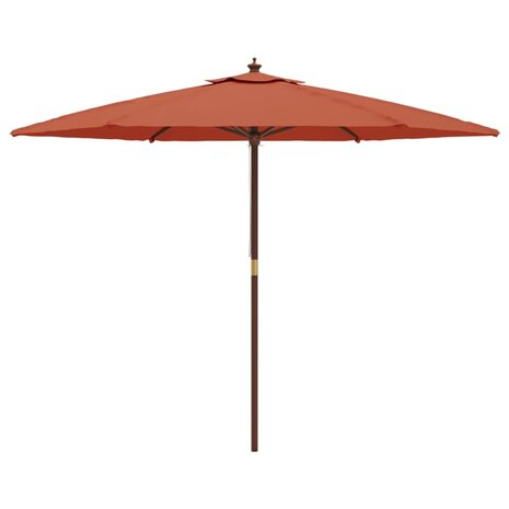 Parasol met houten paal 299x240 cm terracottakleurig 8720845760564 4