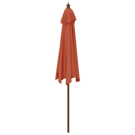 Parasol met houten paal 299x240 cm terracottakleurig 8720845760564 5