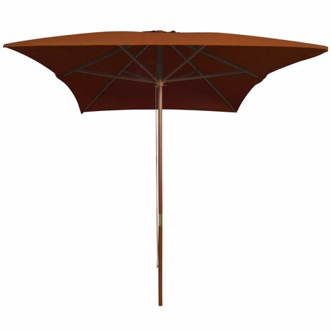 Parasol met houten paal 200x300 cm terracottakleurig 8720286164419 2